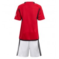 Manchester United Fußballbekleidung Heimtrikot Kinder 2023-24 Kurzarm (+ kurze hosen)